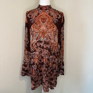 Free People Lady Luck Printed Tunic Dress – Size M